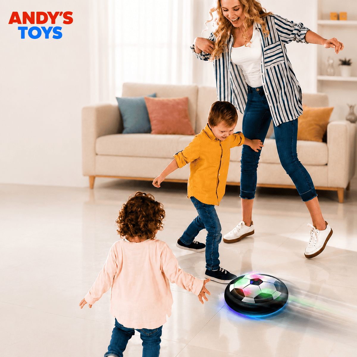 America's #1 Hover Soccer Ball – LED Lights & Safe Indoor Play