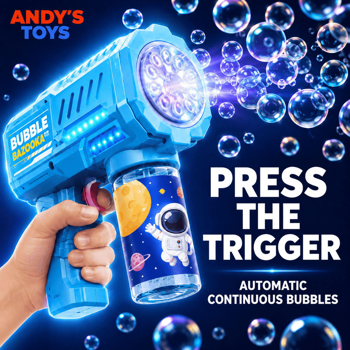 BubbleBazooka™ – Electric Handheld Bubbles