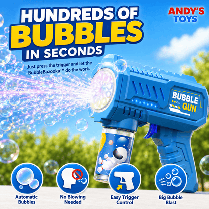 BubbleBazooka™ – Electric Handheld Bubbles