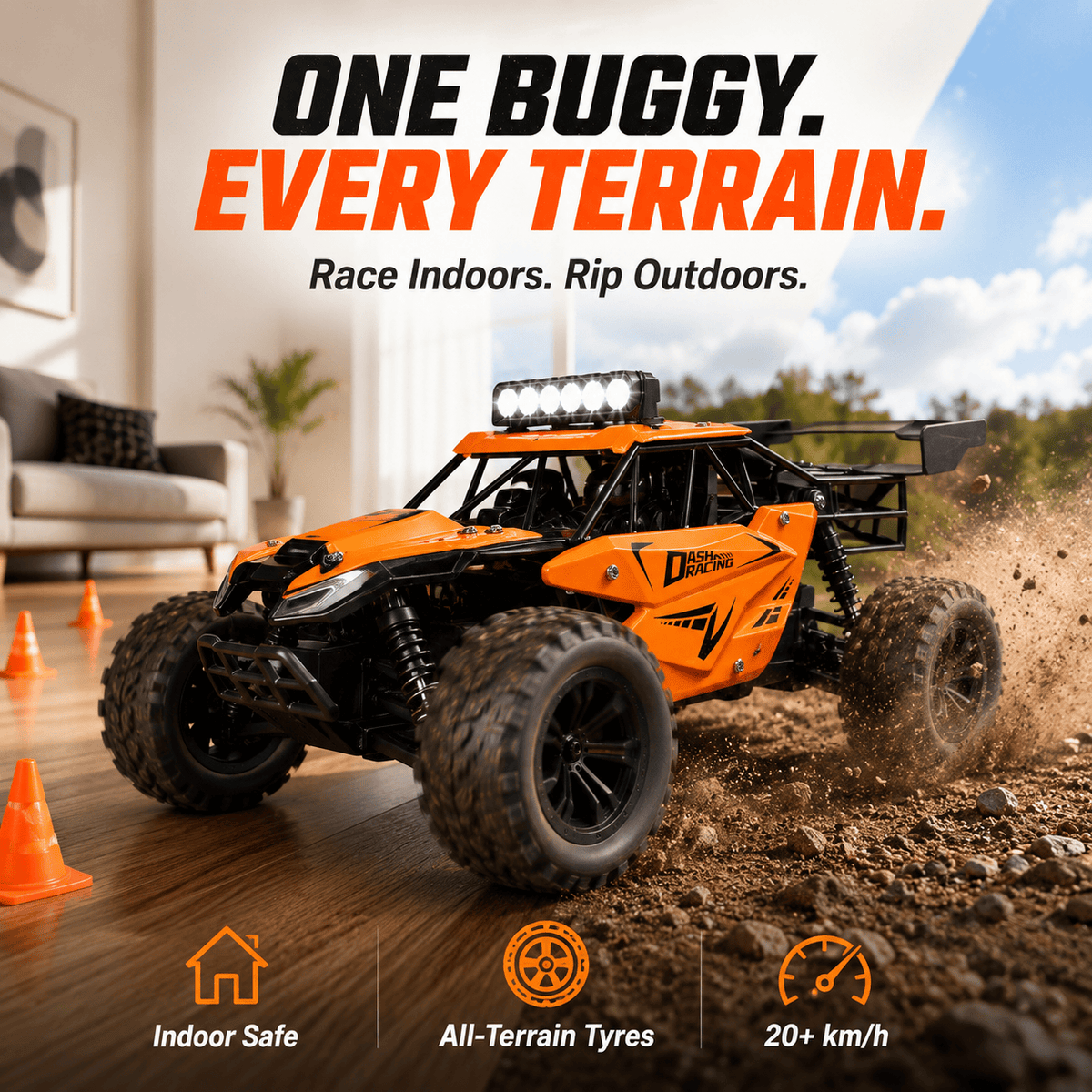 DirtRipper™ – Indoor & Outdoor RC Buggy