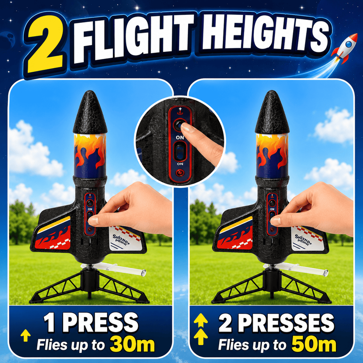SkySpinner™ – Parachute Rocket Launcher
