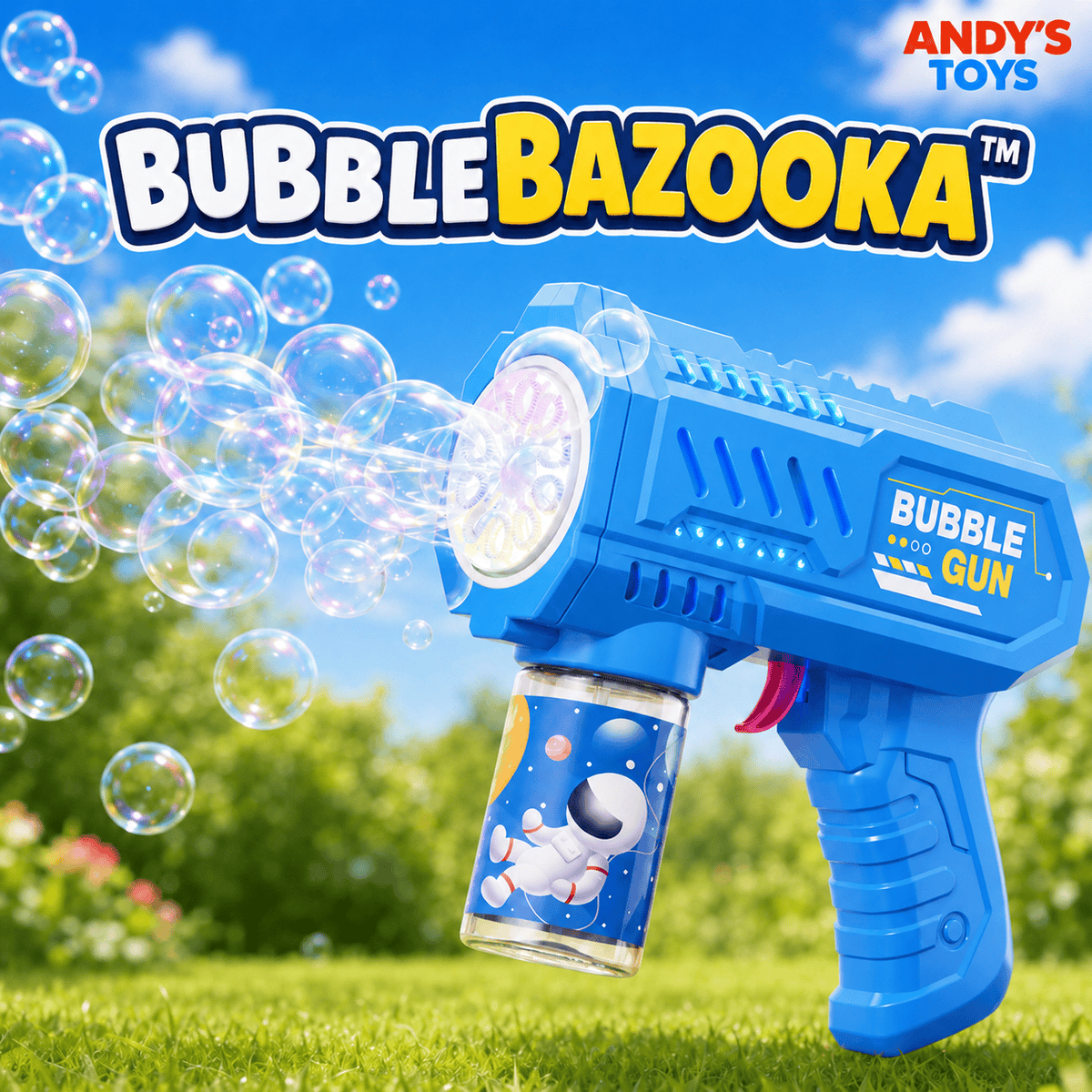 BubbleBazooka™ – Electric Handheld Bubbles