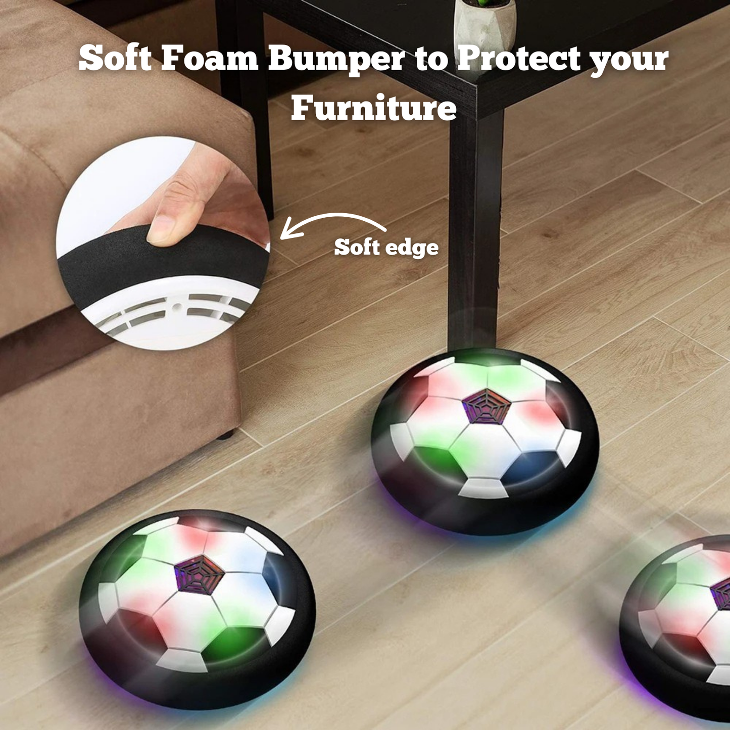 America's #1 Hover Soccer Ball – LED Lights & Safe Indoor Play