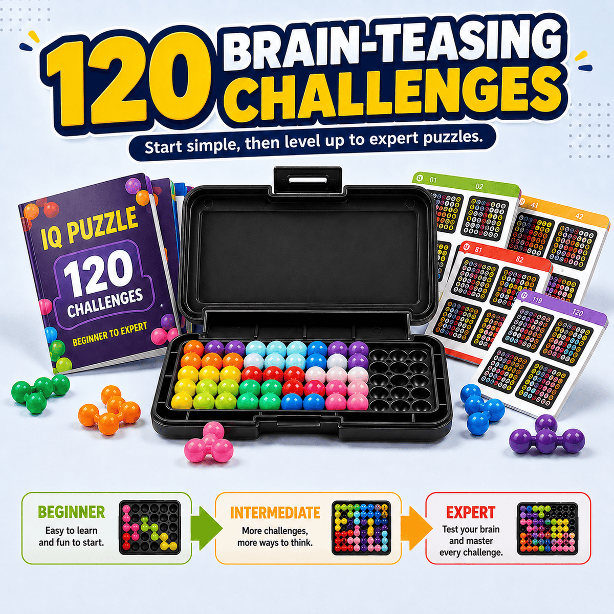Brainy Beads™ – IQ Puzzle Game