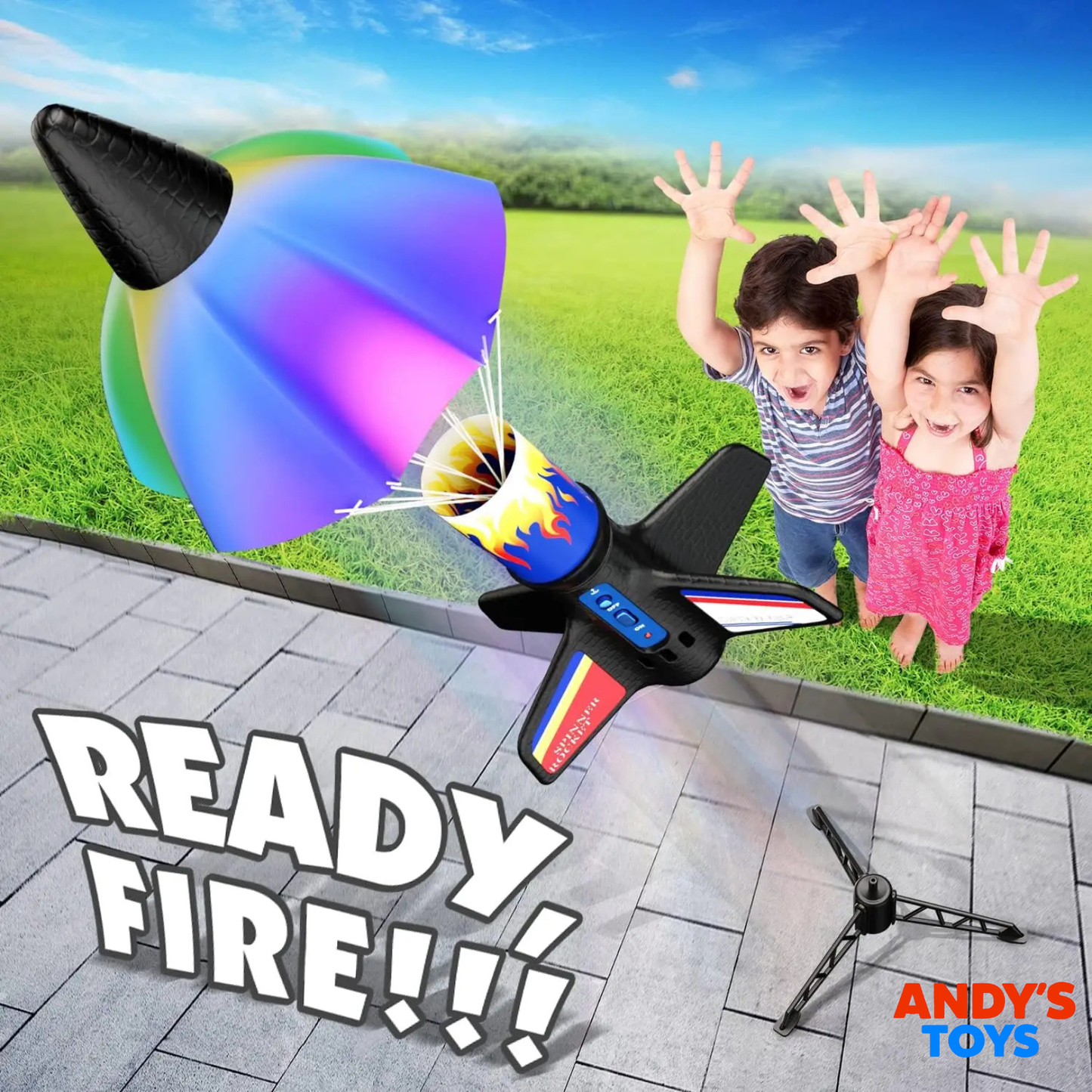 SkySpinner™ – Parachute Rocket Launcher
