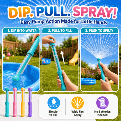 SplashWands™ – 4 Pack Pump Action Water Sprayers