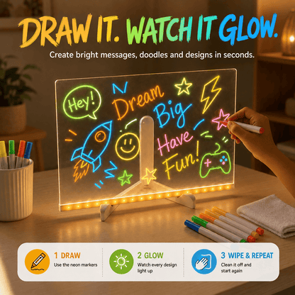 GlowSketch™ – LED Drawing & Message Board