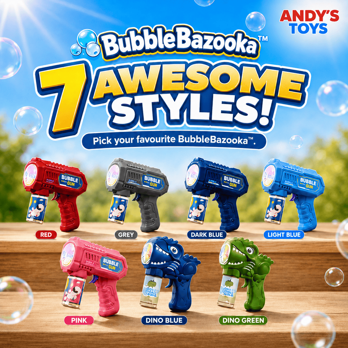 BubbleBazooka™ – Electric Handheld Bubbles
