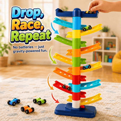 RaceCascade™ – Stackable Car Racing Tower