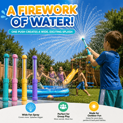 SplashWands™ – 4 Pack Pump Action Water Sprayers