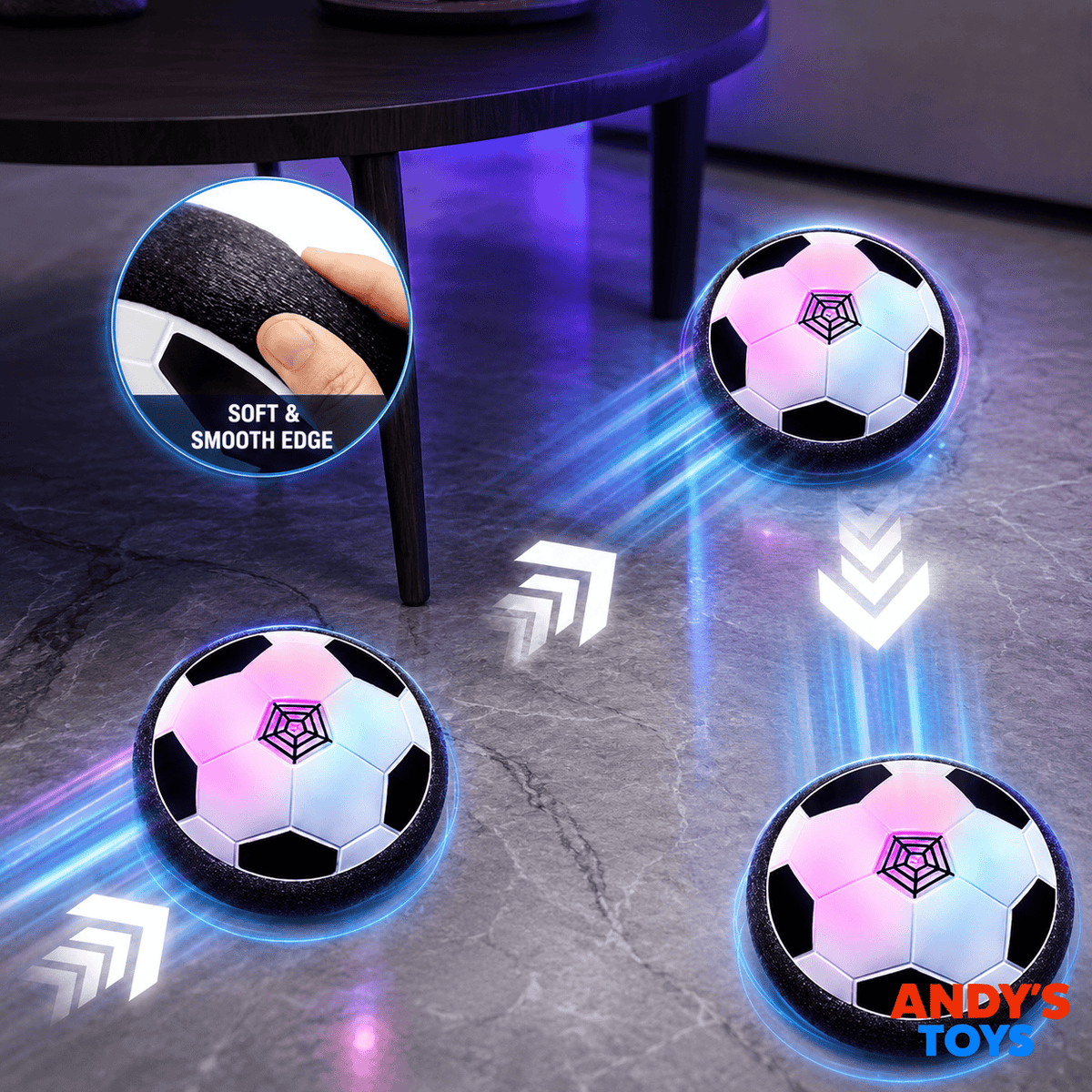 America's #1 Hover Soccer Ball – LED Lights & Safe Indoor Play