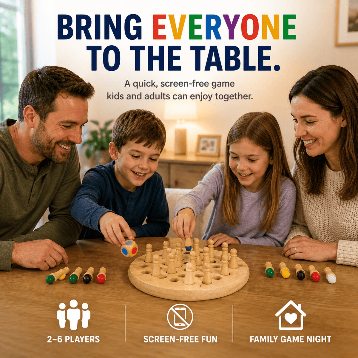 Colour Quest™ – Wooden Memory Match Game