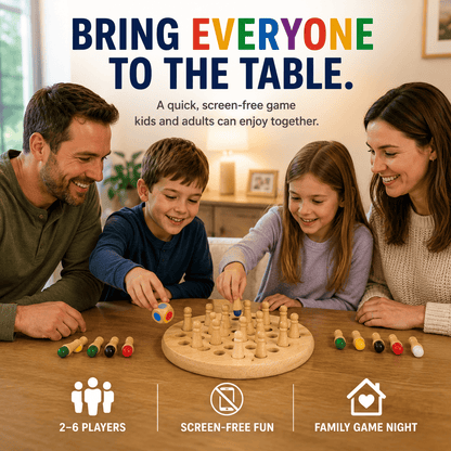 Colour Quest™ – Wooden Memory Match Game