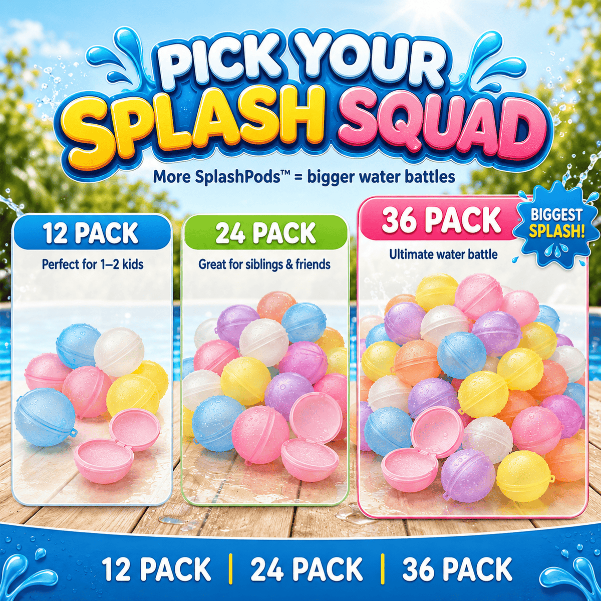 SplashPods™ – Reusable Water Ball Set