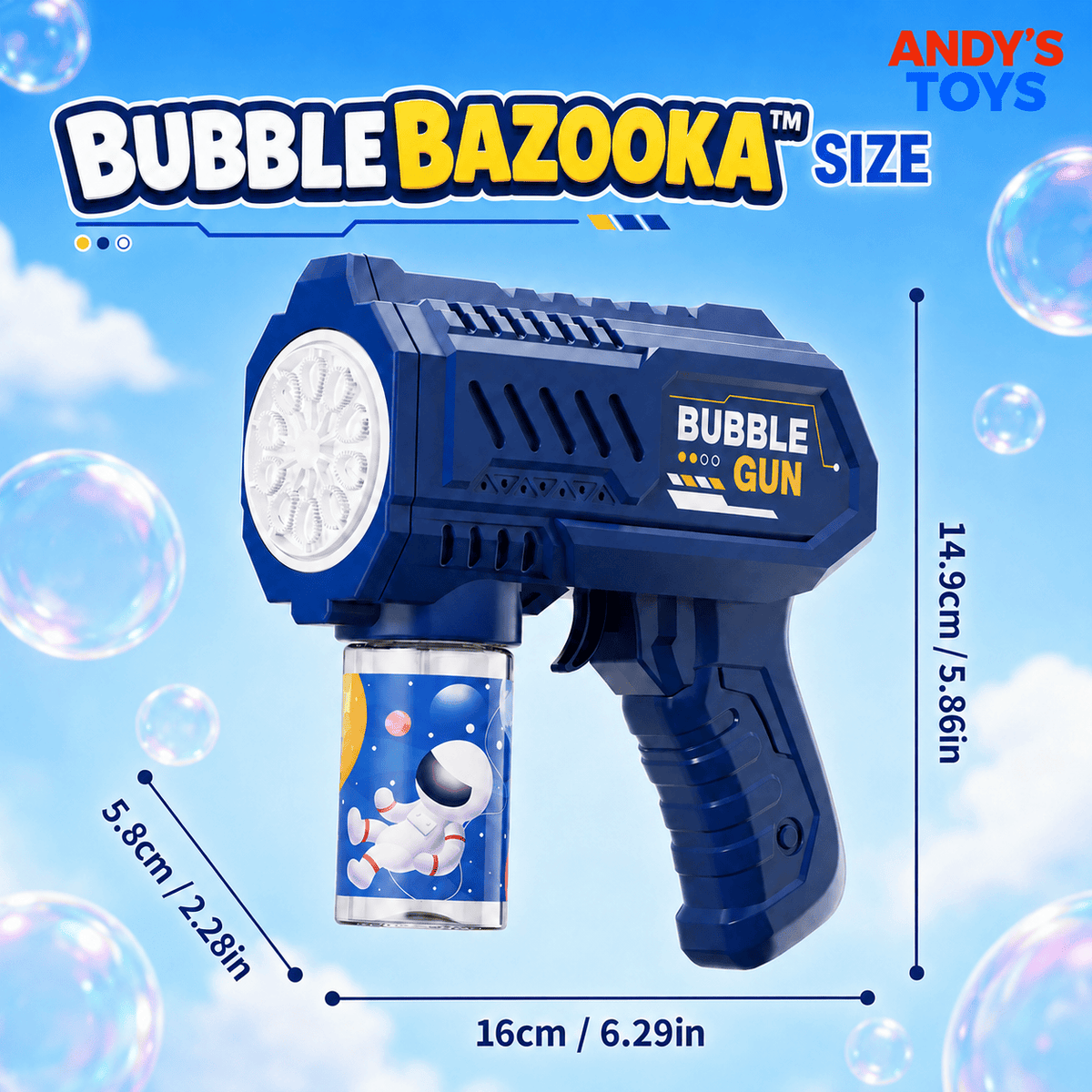 BubbleBazooka™ – Electric Handheld Bubbles