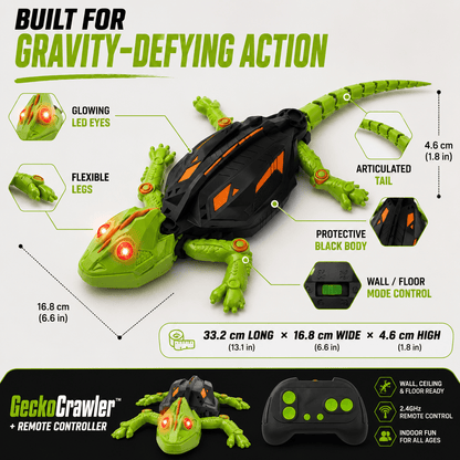 GeckoCrawler™ – Wall, Ceiling & Floor RC Lizard