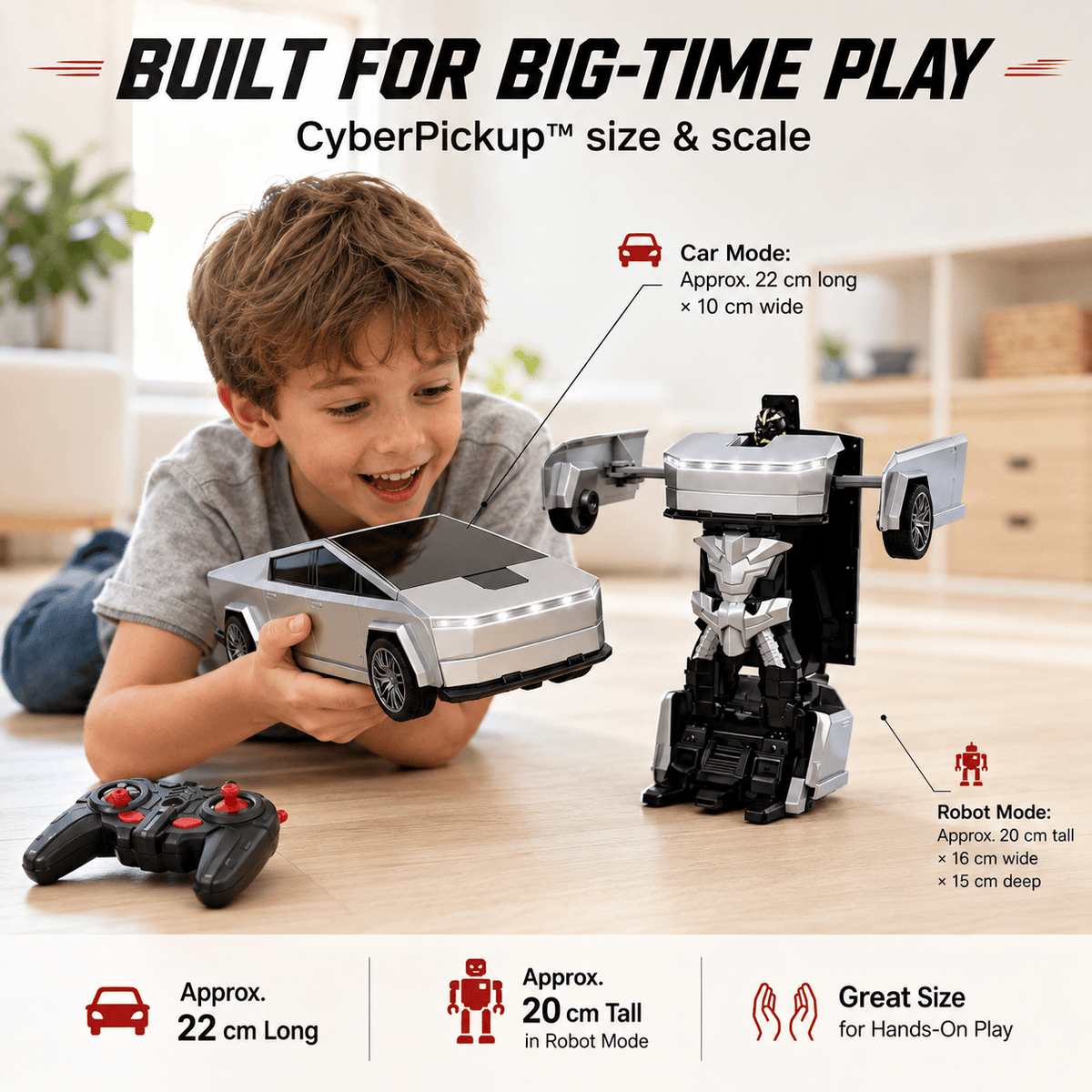 CyberPickup™ – RC Transforming Robot Truck