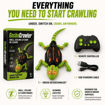 GeckoCrawler™ – Wall, Ceiling & Floor RC Lizard