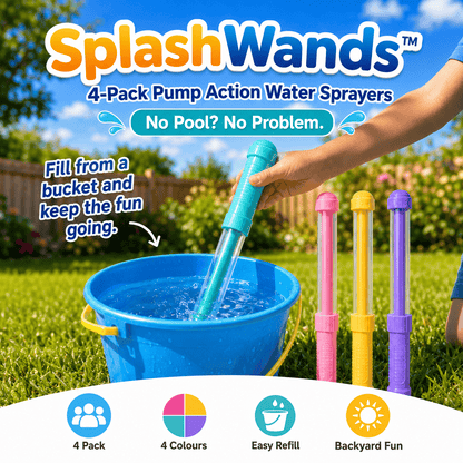 SplashWands™ – 4 Pack Pump Action Water Sprayers