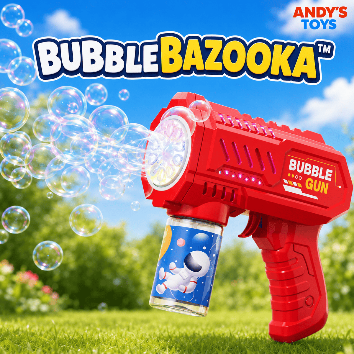 BubbleBazooka™ – Electric Handheld Bubbles