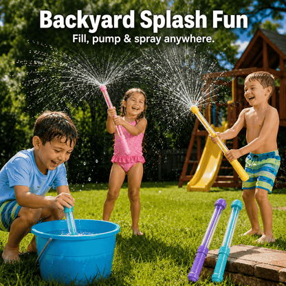 SplashWands™ – 4 Pack Pump Action Water Sprayers