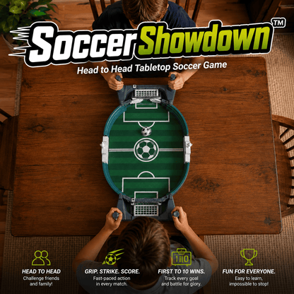 Soccer Showdown™ – Head to Head Tabletop Soccer Game