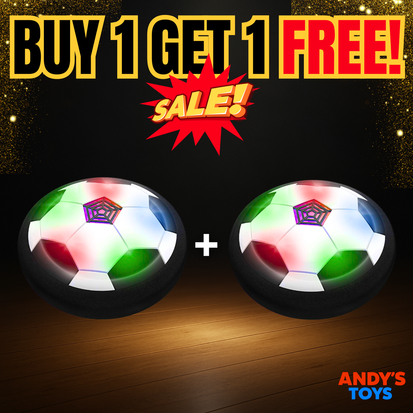America's #1 Hover Soccer Ball – LED Lights & Safe Indoor Play