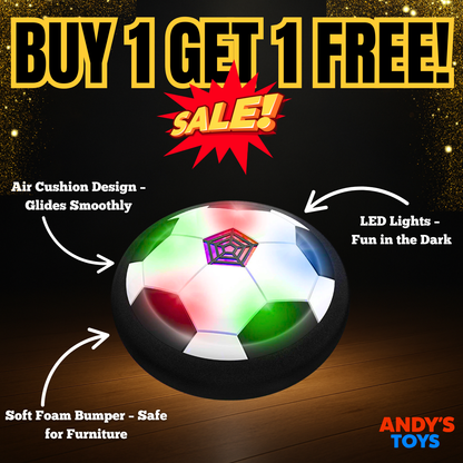 America's #1 Hover Soccer Ball – LED Lights & Safe Indoor Play