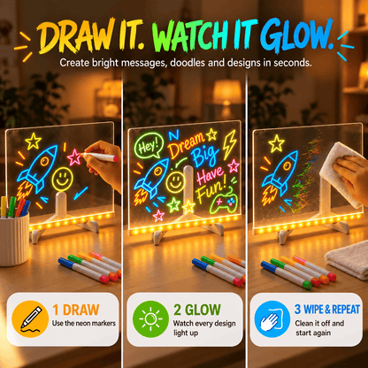 GlowSketch™ – LED Drawing & Message Board