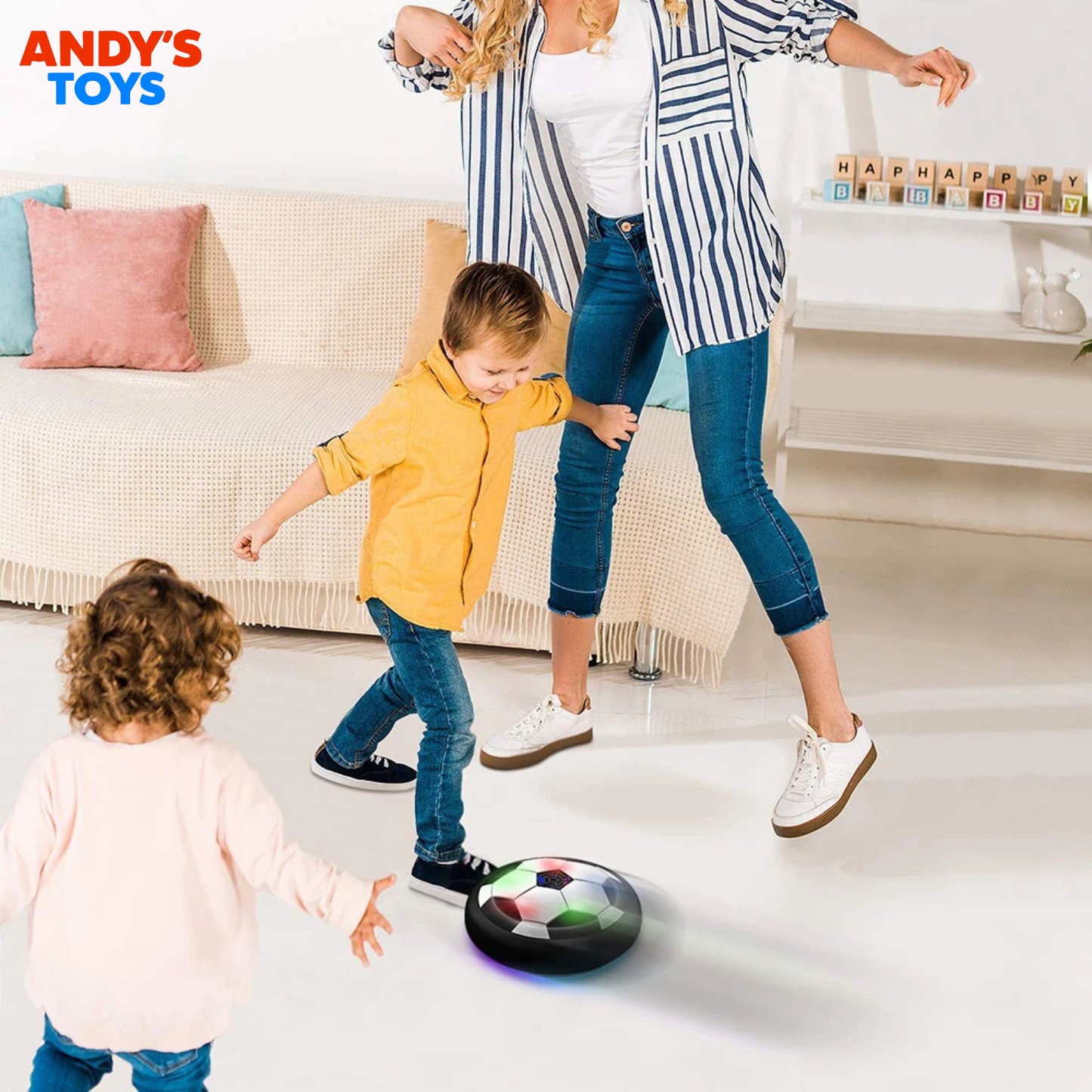 America's #1 Hover Soccer Ball – LED Lights & Safe Indoor Play
