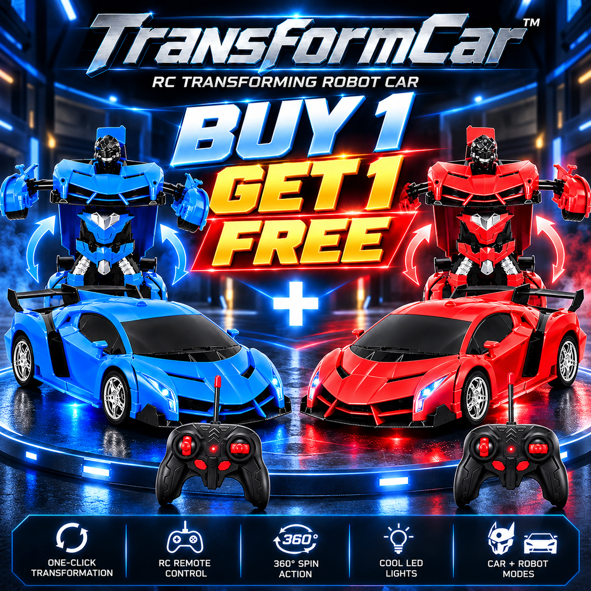 TransformCar™ – RC Transforming Robot Car